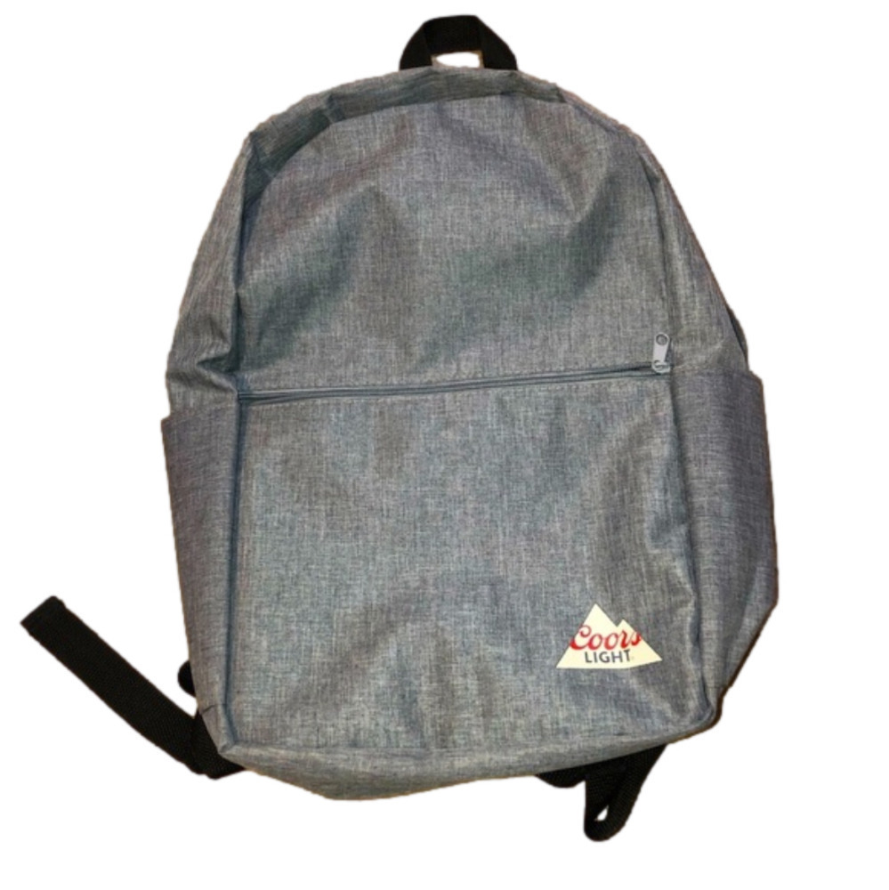 𝅺coors Light Beer Explorer Insulated Backpack Cooler Gray 18x10” - Brand …